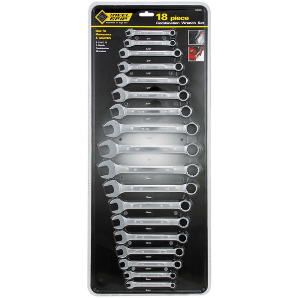 Steel Grip Wrench Set 18Pc 56080